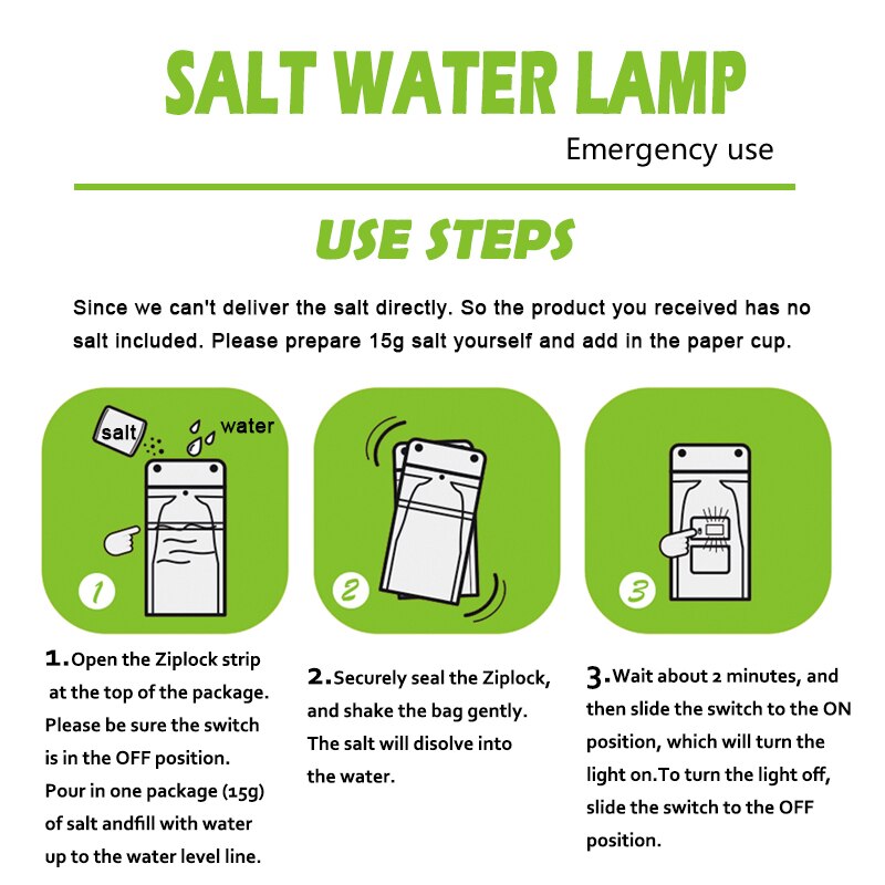 SaltGlow™ Emergency Light Bag