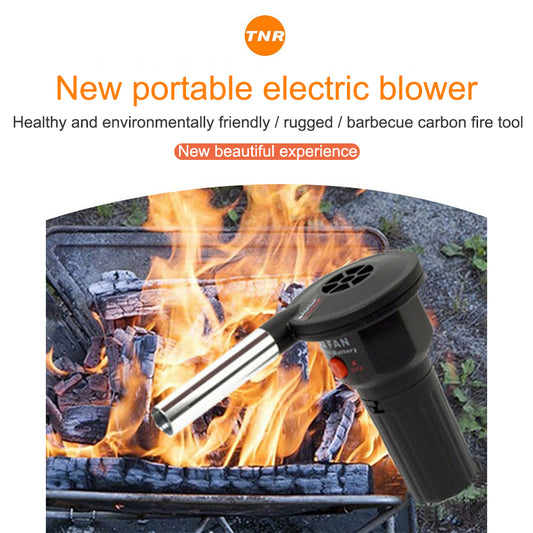 BBQ Fan Air Blowers Handheld Electric Bentilator Bellows For Barbecue Outdoor Camping Picnic