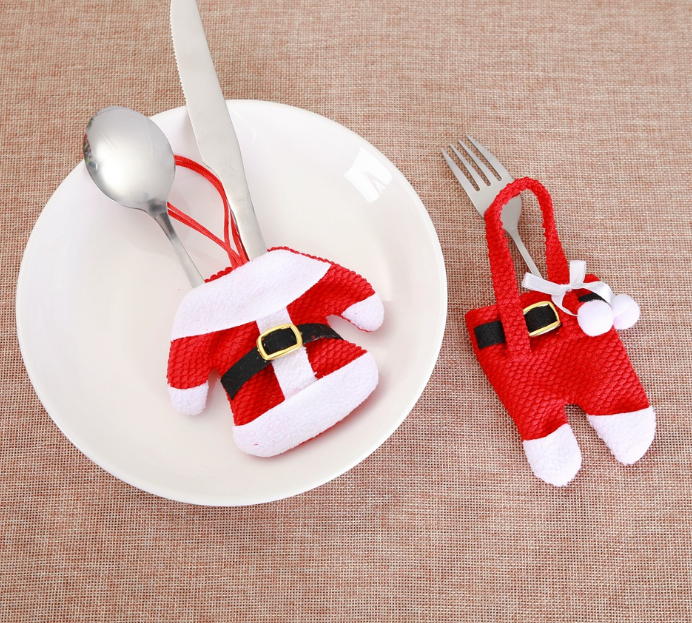 Christmas Silverware Holder