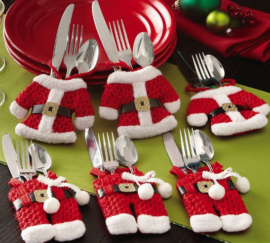 Christmas Silverware Holder