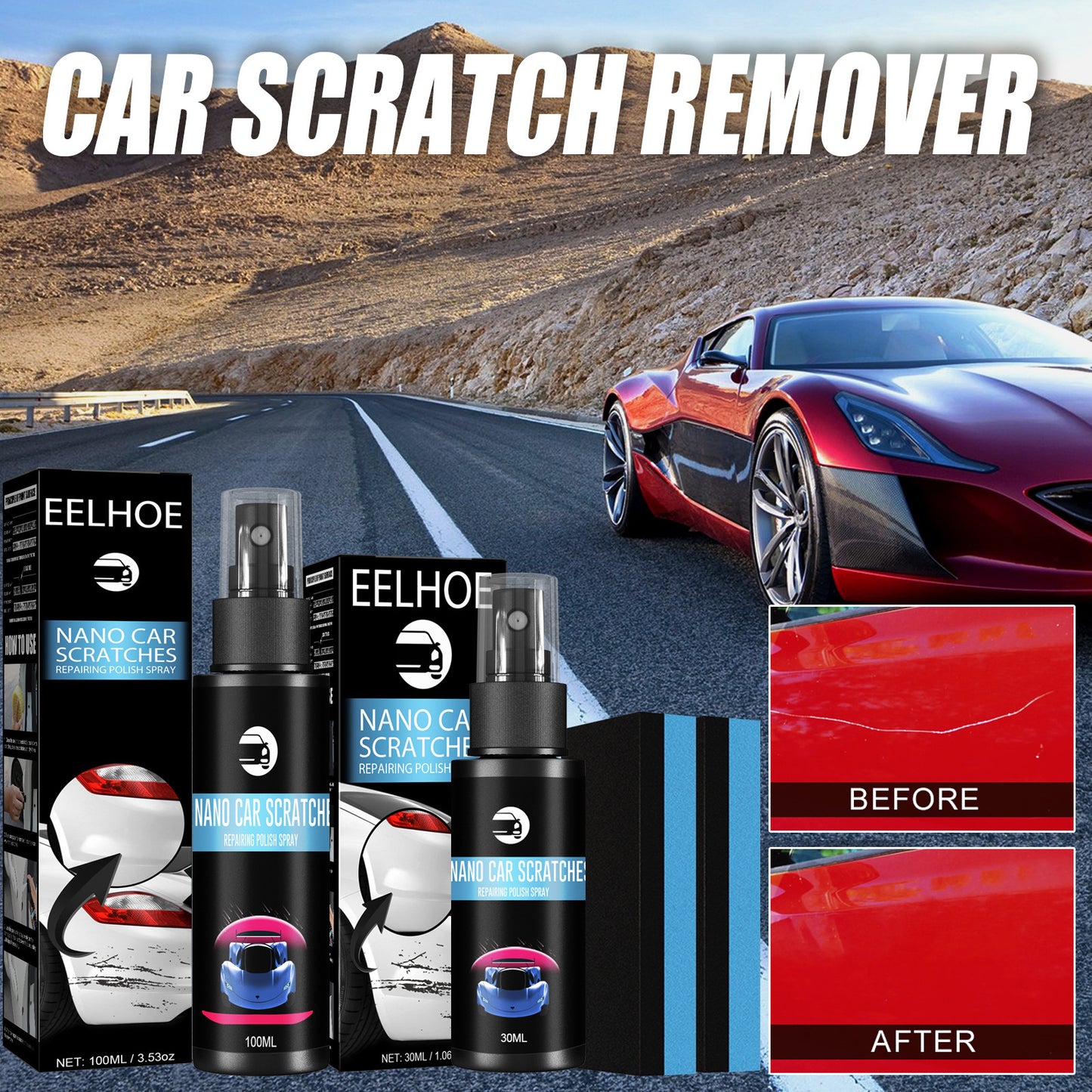 Car Scratch Repair Maintenance Spray To Remove Oxide Layer