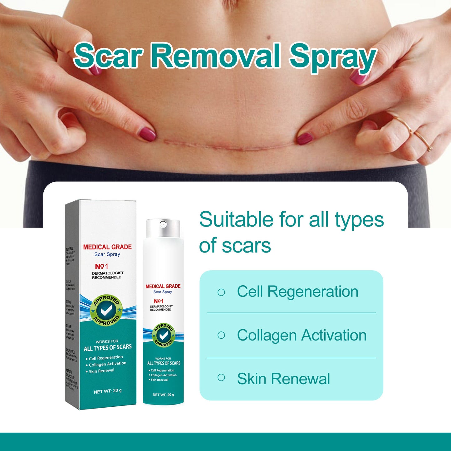 ScarRemove - Surgical Scar Smoothing Skin Care Spray